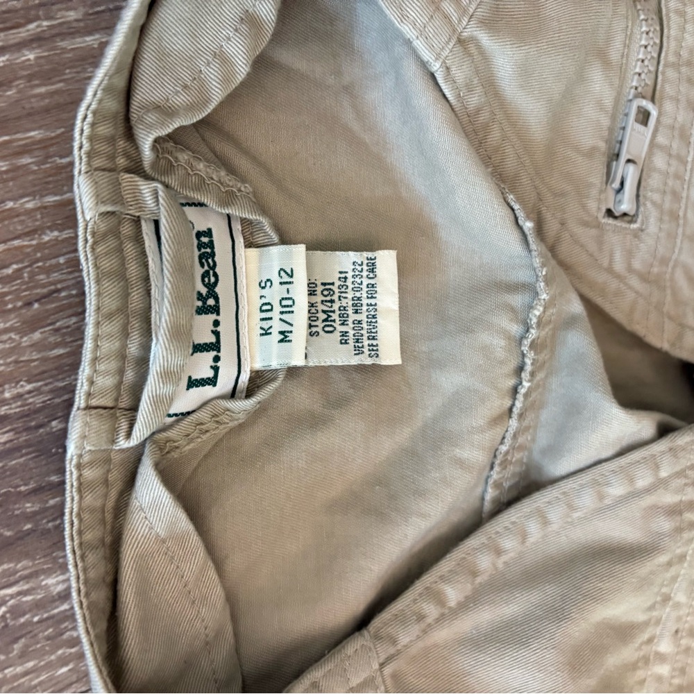 Vintage L.L. Bean Kids' Tan Fishing Vest